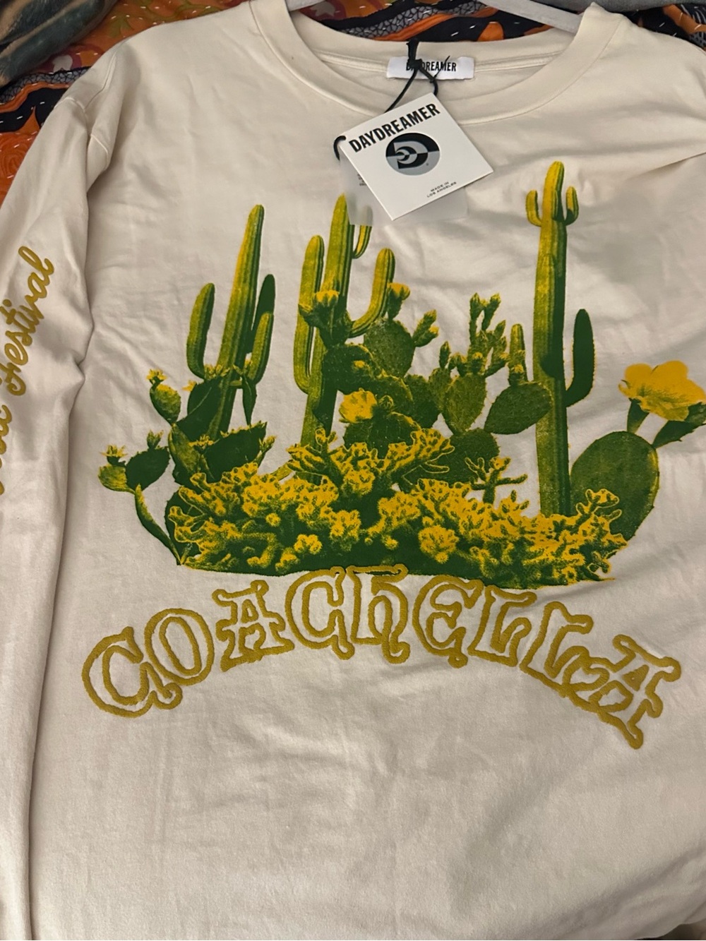 NWT Daydreamer Crew Neck Coachella Long Sleeve Shirt, M - Picture 5 of 13